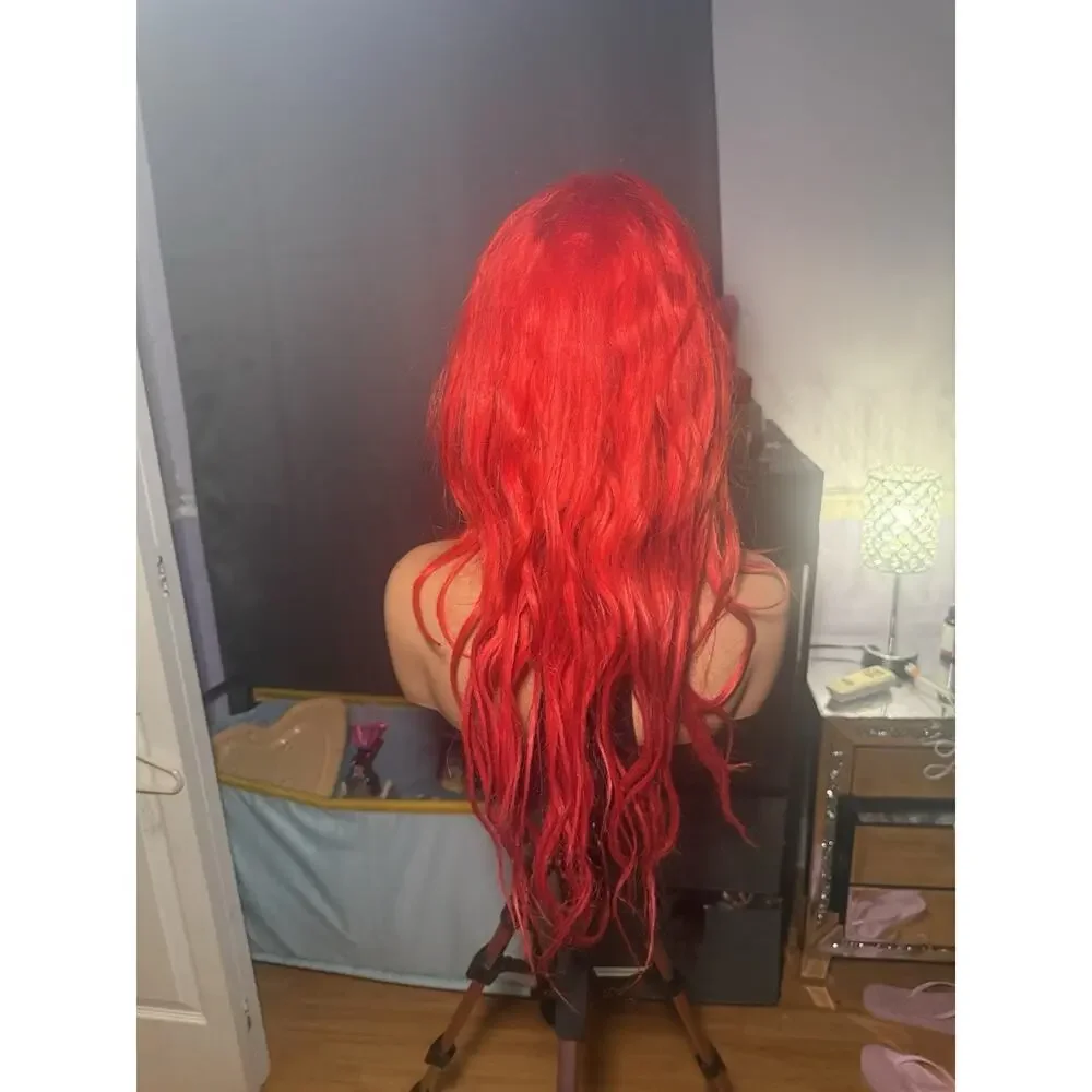 Human Hair 13x6 Lace Front Wig – Red